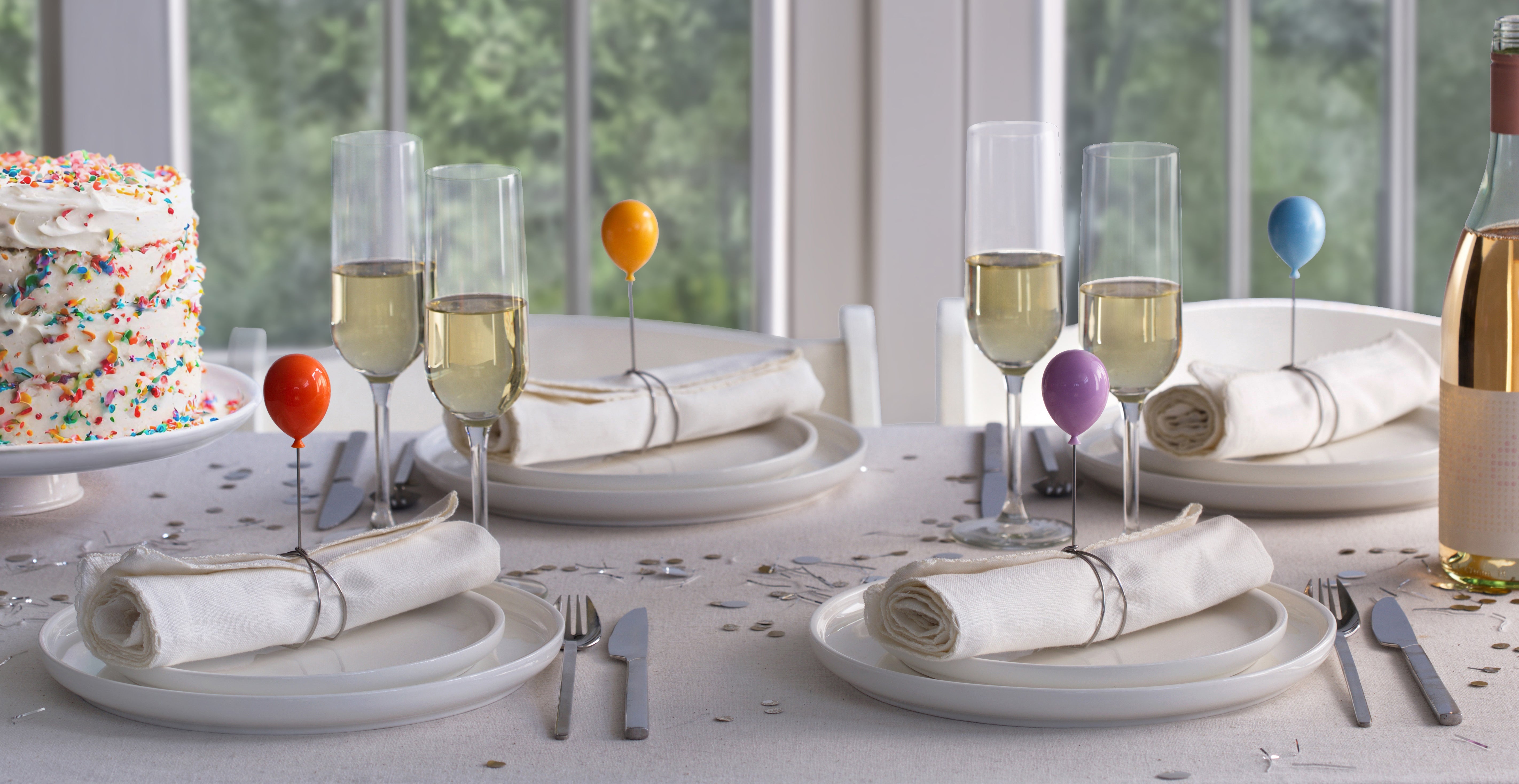 Balloonapkins servietholder - 4 stk.